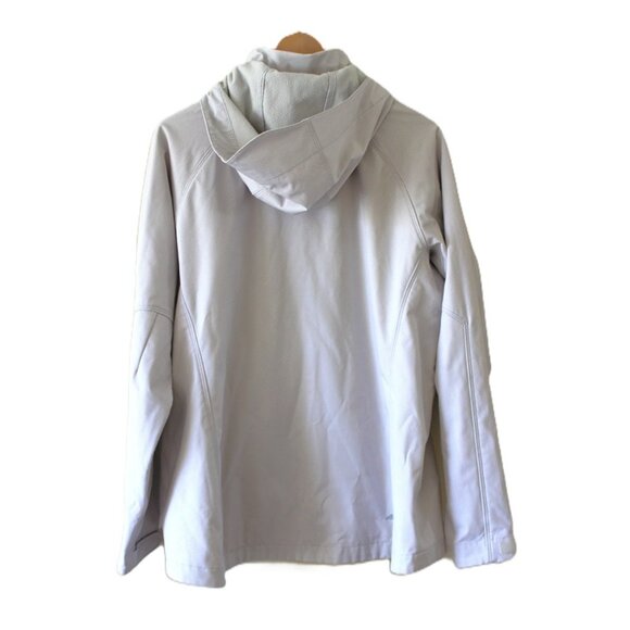 AVIA Spring/Fall Fleece-Lined Hooded Jacket in Light Grey (XL) - Picture 4 of 9
